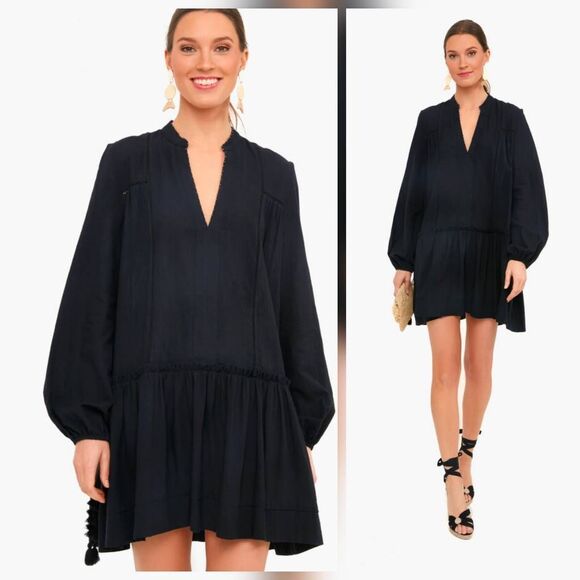 Pomander Place Dresses & Skirts - Pomander Place Ophelia Cotton Gauzy Dropped Waist Mini Dress / Coverup Sz. S